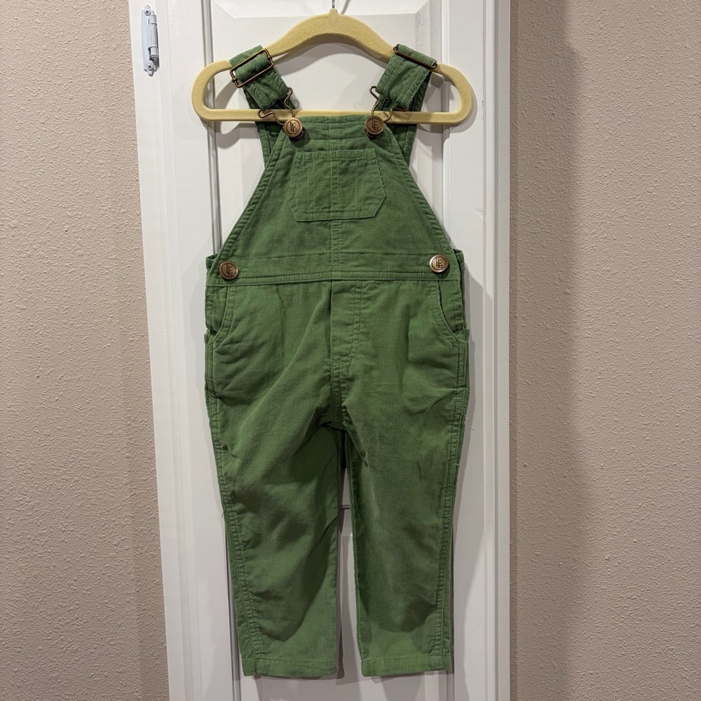 Little English Green Kids Overalls